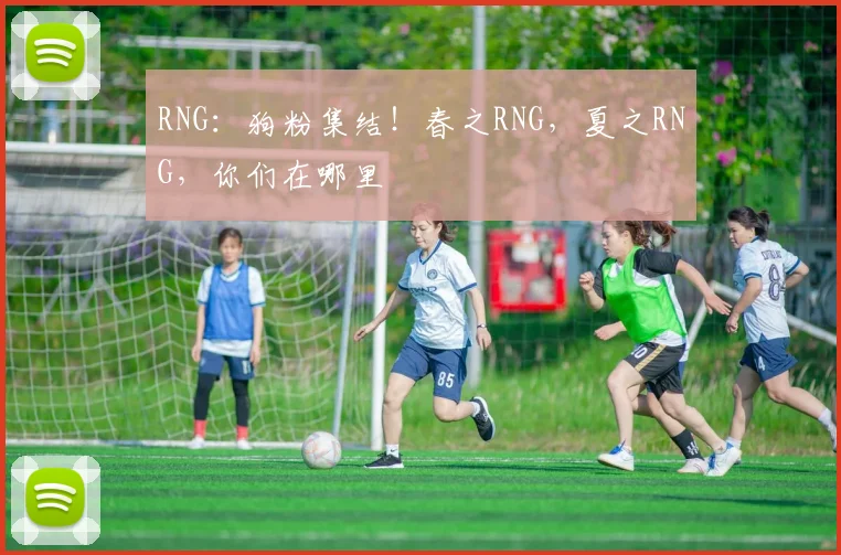 RNG：狗粉集结！春之RNG，夏之RNG，你们在哪里